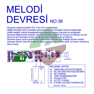 Melodi Devresi UM66 Demonte Kit Kendin Yap (NO:38)