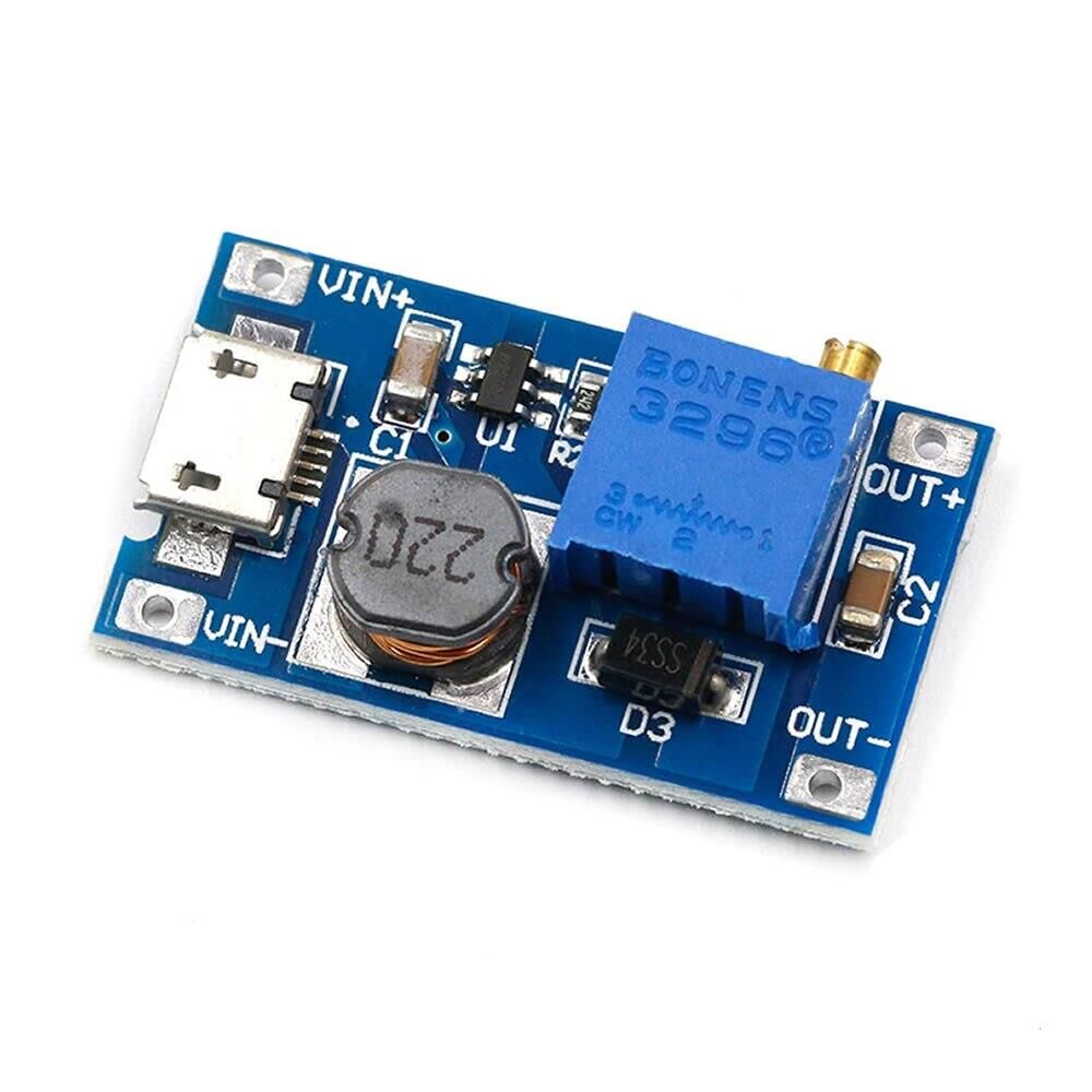 DC VOLTTAJ YÜKSELTİCİ GERİLİM ARTIRICI STEP UPyükseltmeli dönüştürücü güçlendirici güç modülü güçlendirici güç modülü Arduino için